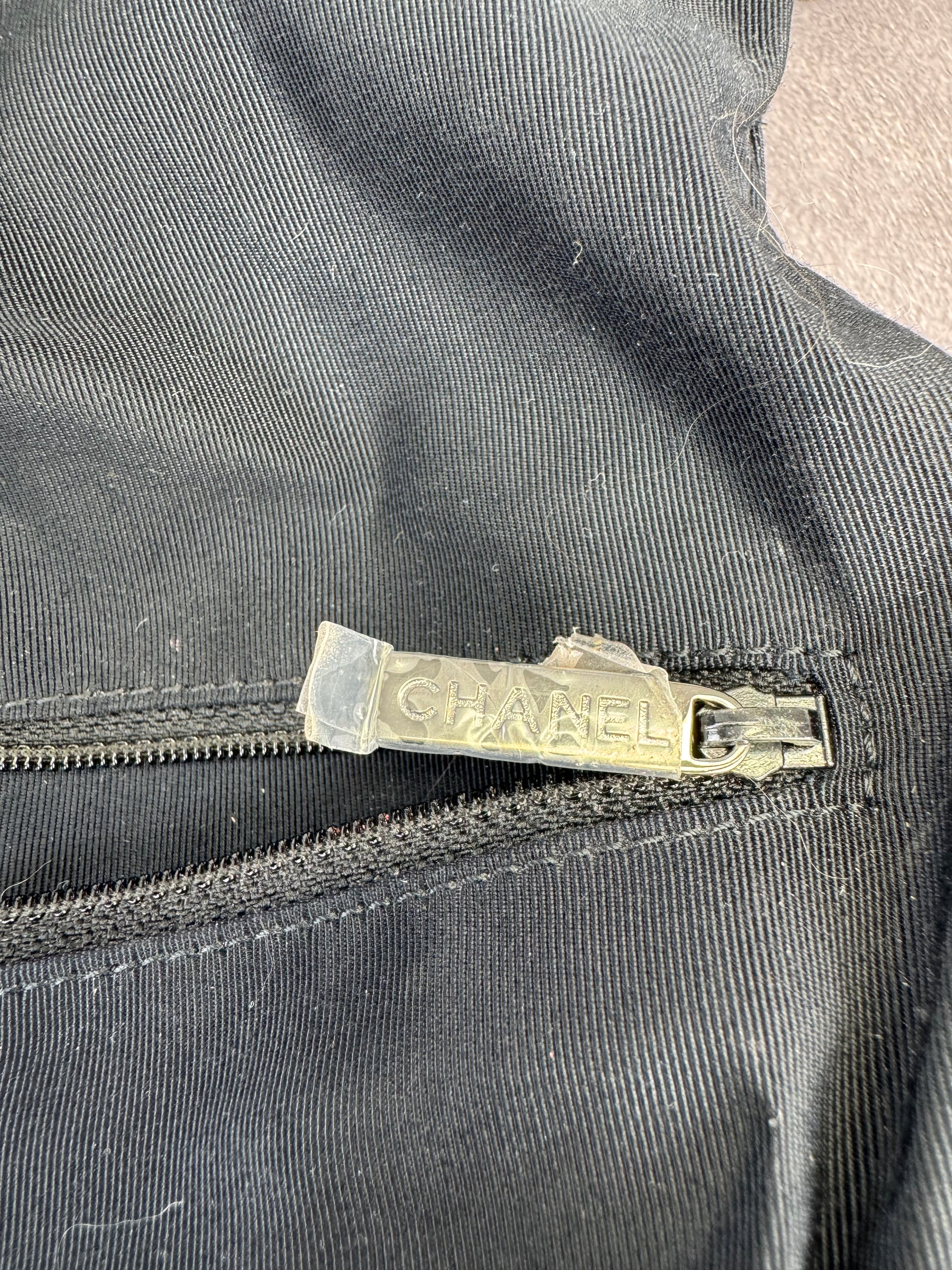 Chanel Gunmetal Leather Chain Me Quilted Bag