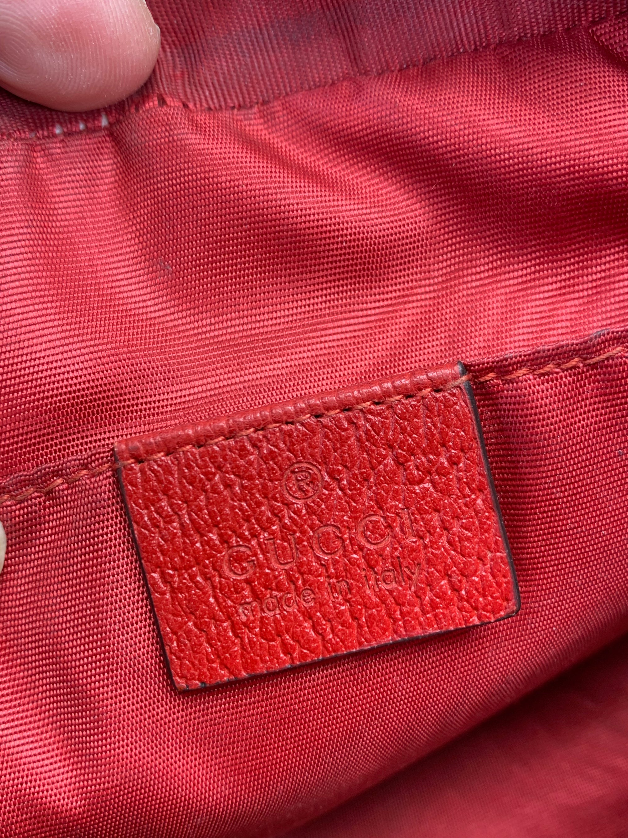 Gucci Sylvie Stripe Ophidia Mini Crossbody Bag – Red, White & Blue