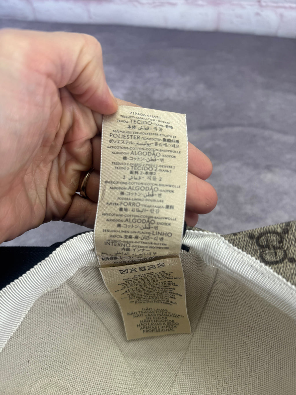 Gucci x Adidas Collab 3 Stripe GG Monogram Supreme Double-Sided Hat