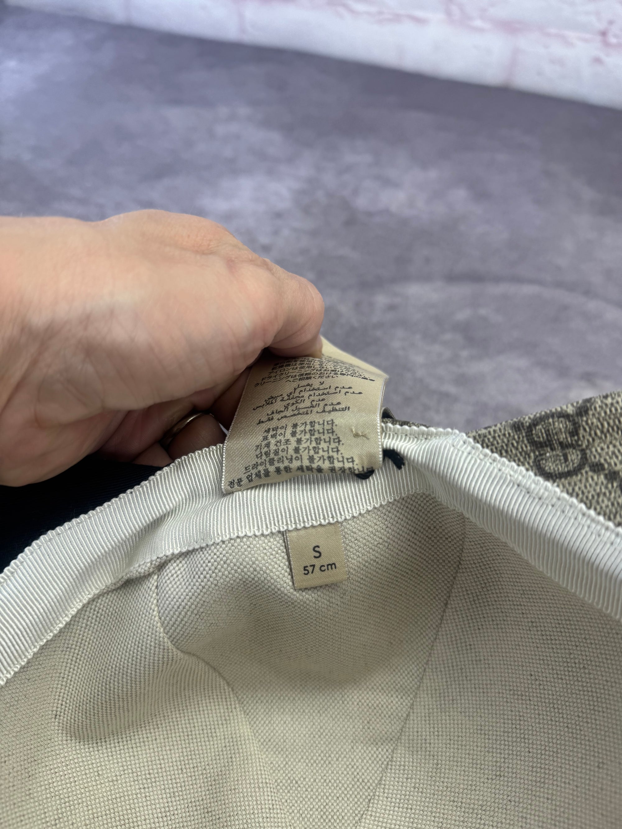 Gucci x Adidas Collab 3 Stripe GG Monogram Supreme Double-Sided Hat