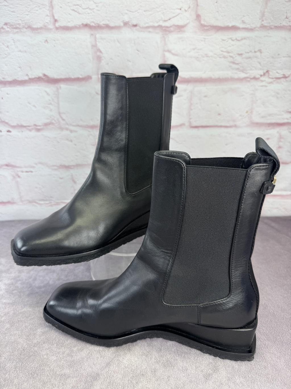 Salvatore Ferragamo Women’s Wyatt Black Leather Boots