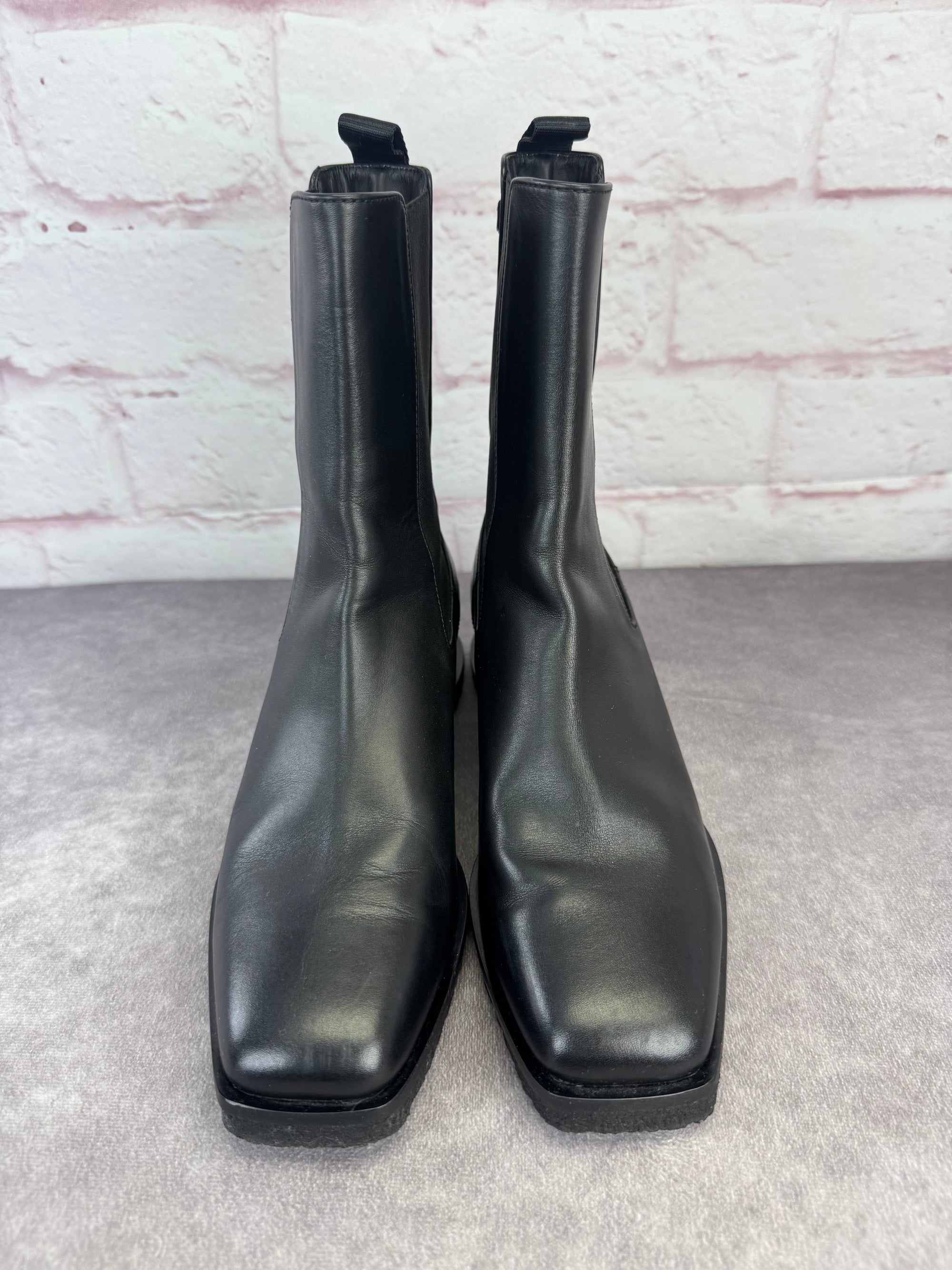 Salvatore Ferragamo Women’s Wyatt Black Leather Boots