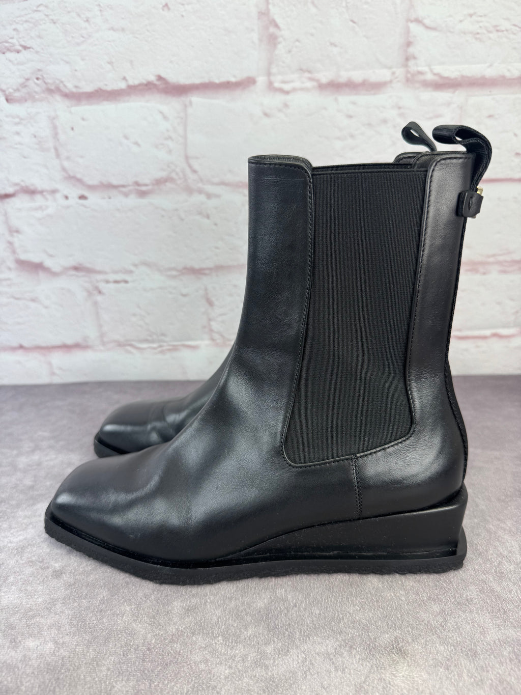 Salvatore Ferragamo Women’s Wyatt Black Leather Boots