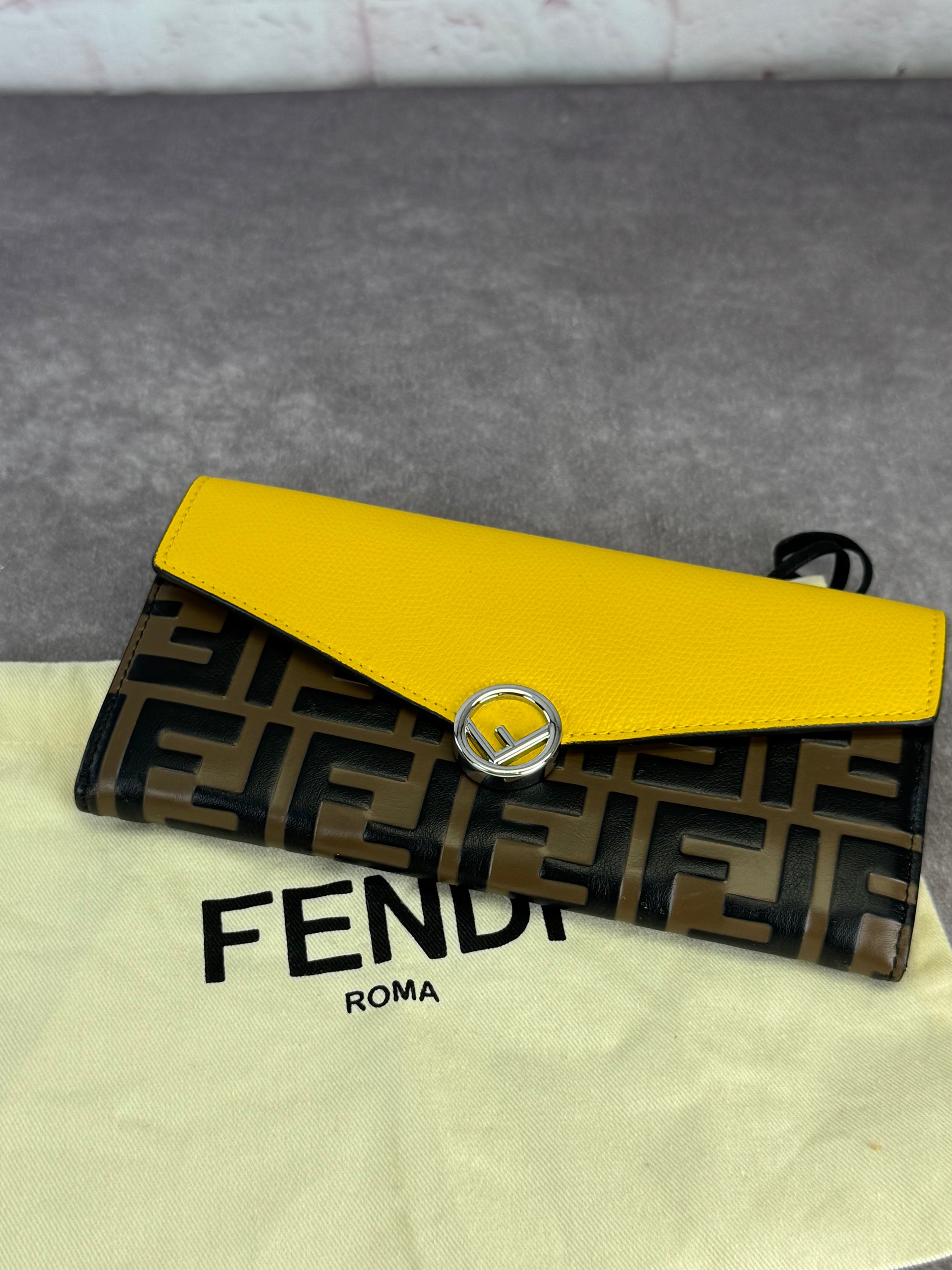 Fendi Yellow F is Fendi Cruise Women's Wallet