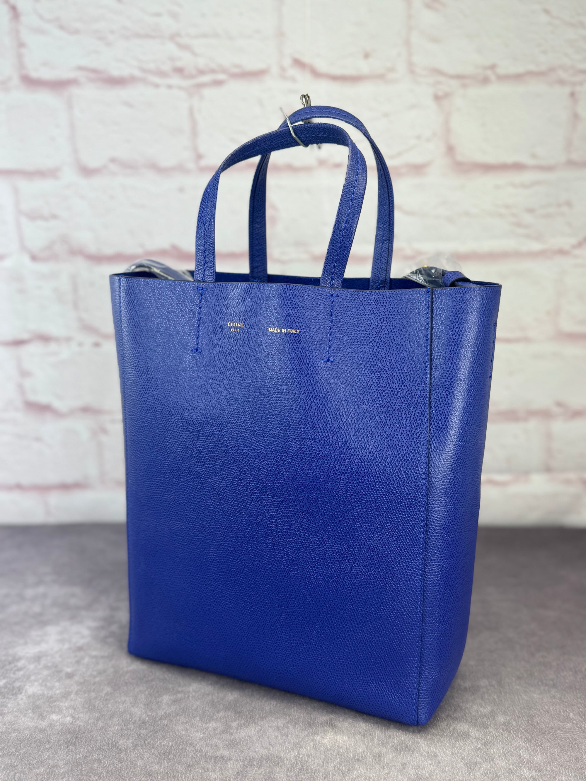 Celine Phantom Small Leather Blue Tote NEW