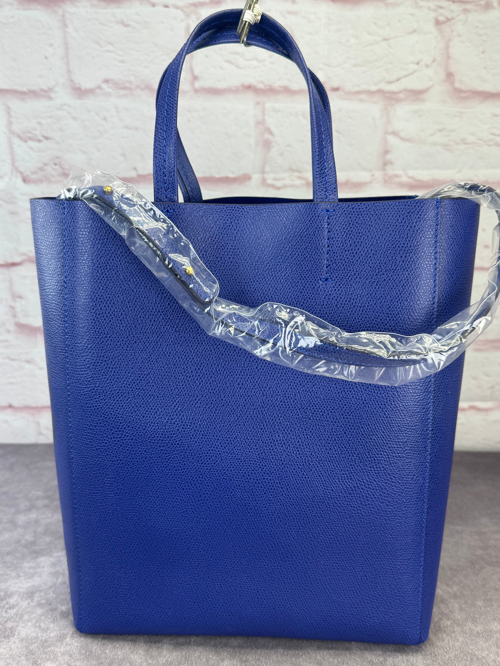 Celine Phantom Small Leather Blue Tote NEW