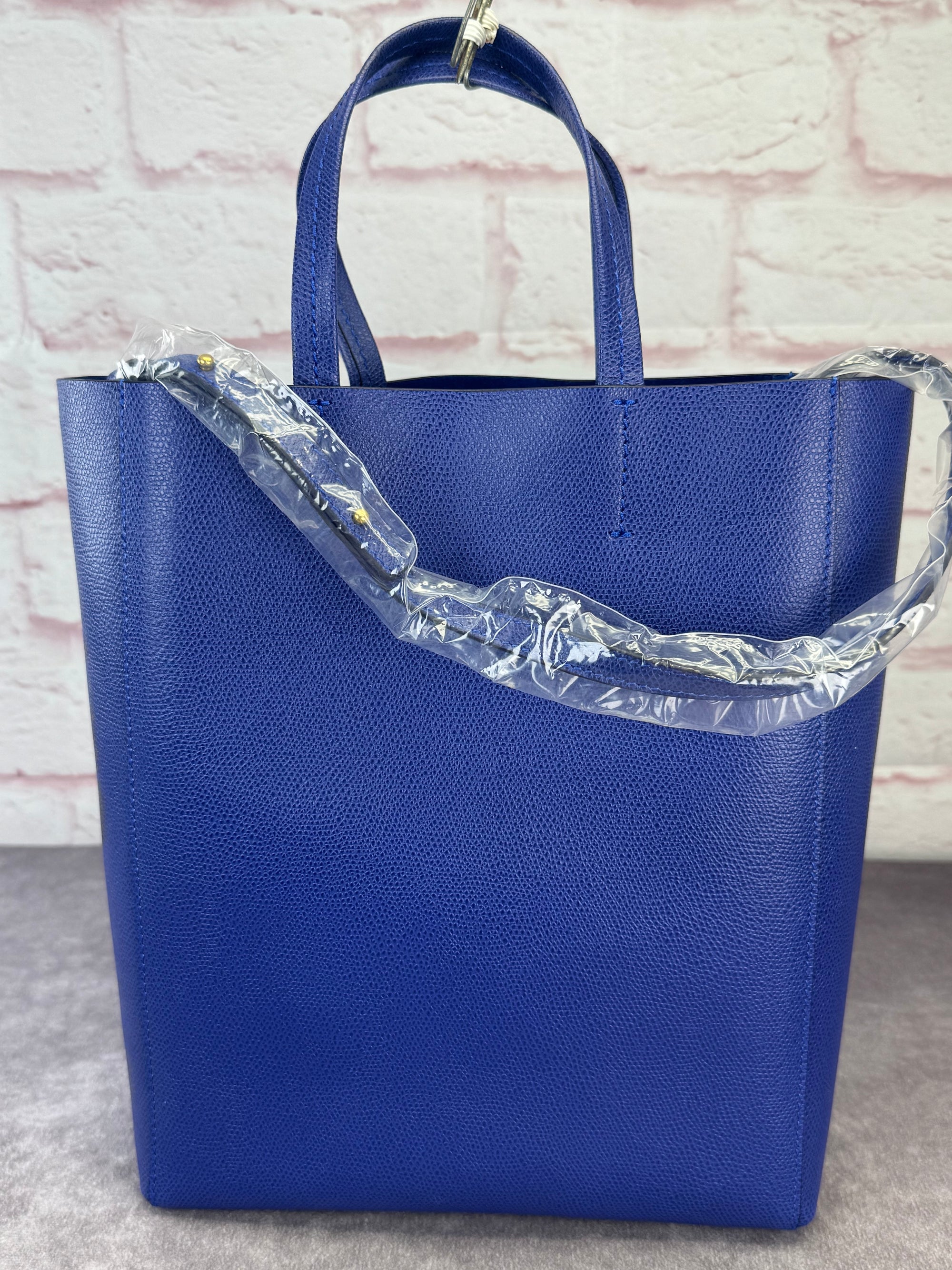 Celine Phantom Small Leather Blue Tote NEW
