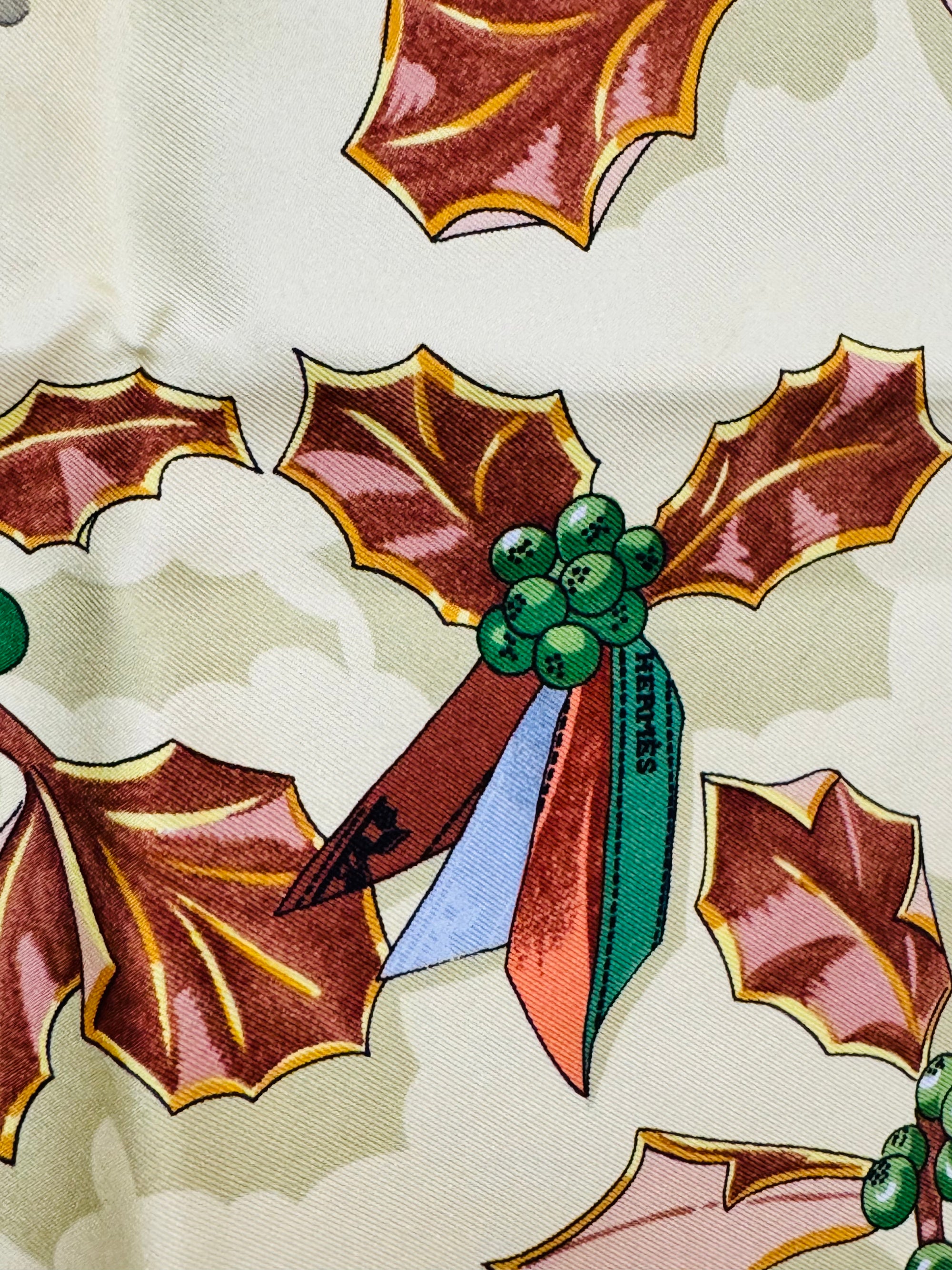 Hermès Yellow Niege D'Antan Silk Scarf